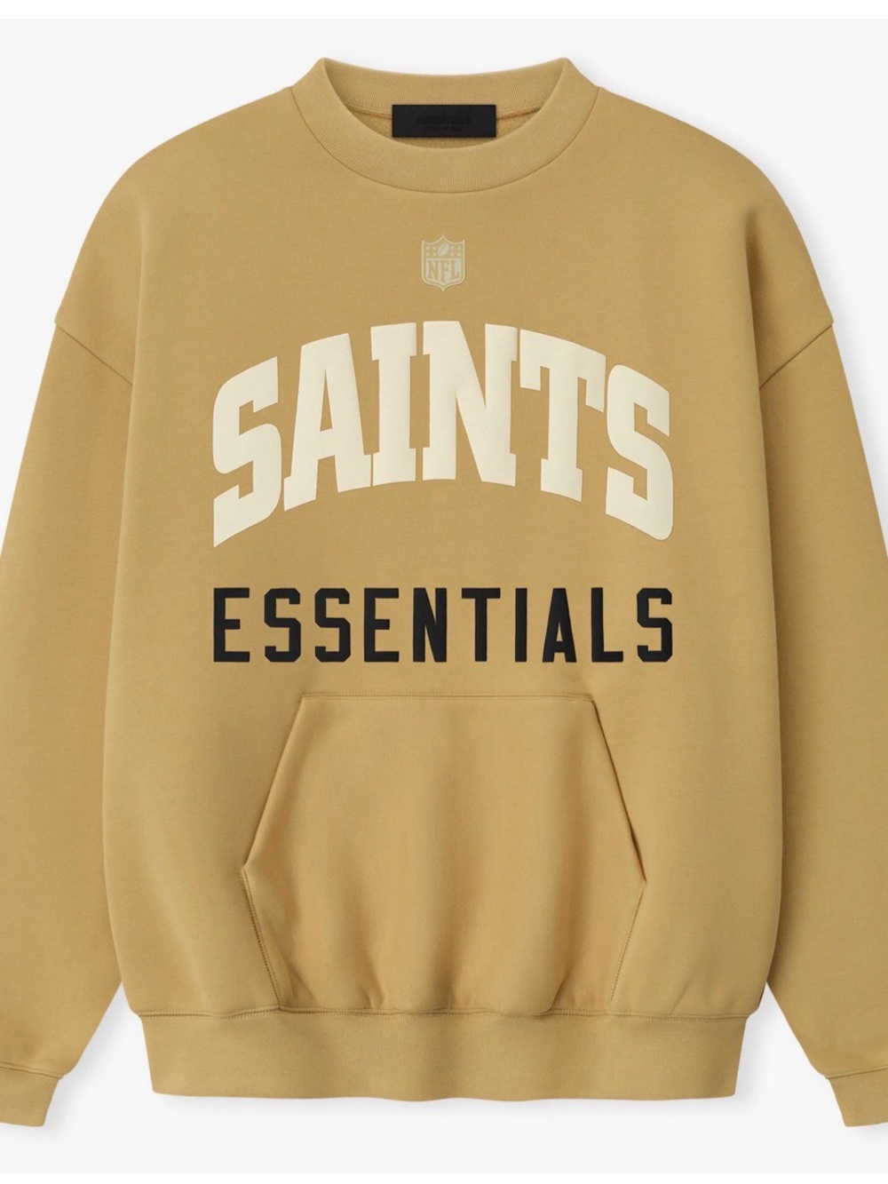 Unisex Fear of God x NFL Gold New Orleans Saints Sport Sweatshirt - Small